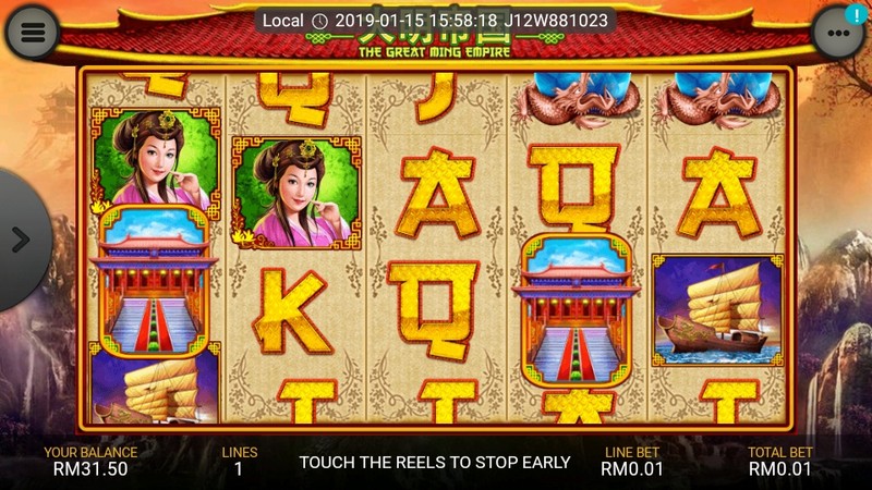 a multiplier of 3x or 20x your prize respectively.Additional Game Features.The Great Ming Empire is a five reel, three row and five payline slot game powered by Playtech.The game features three high value symbols to look out for, all of which are theme-related and include the Emperor, his consort and a Chinese junk floating in the sea.Solhan
